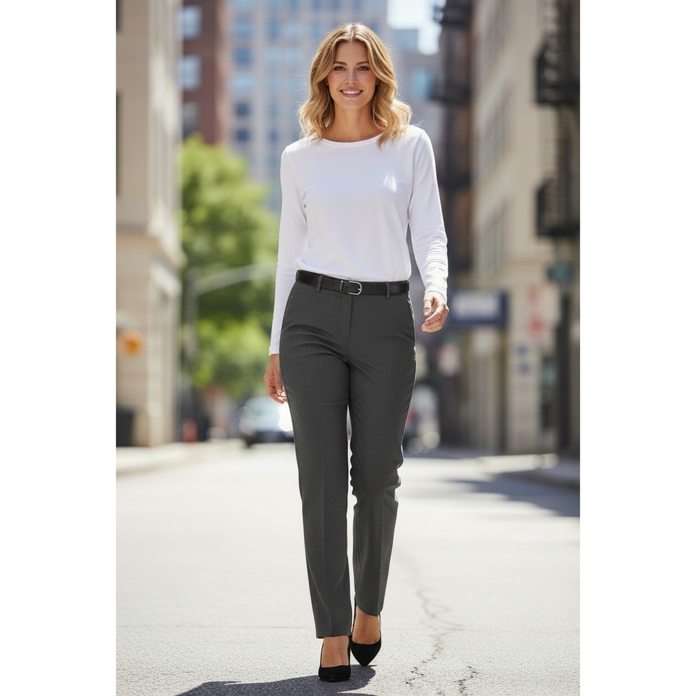 THEORY Olive Green 100% Wool Dress Pants Straight Leg Tailored Office 34x32 $295